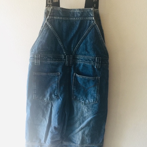 C. Boy overalls bib large medium dark EuC L - Picture 7 of 8